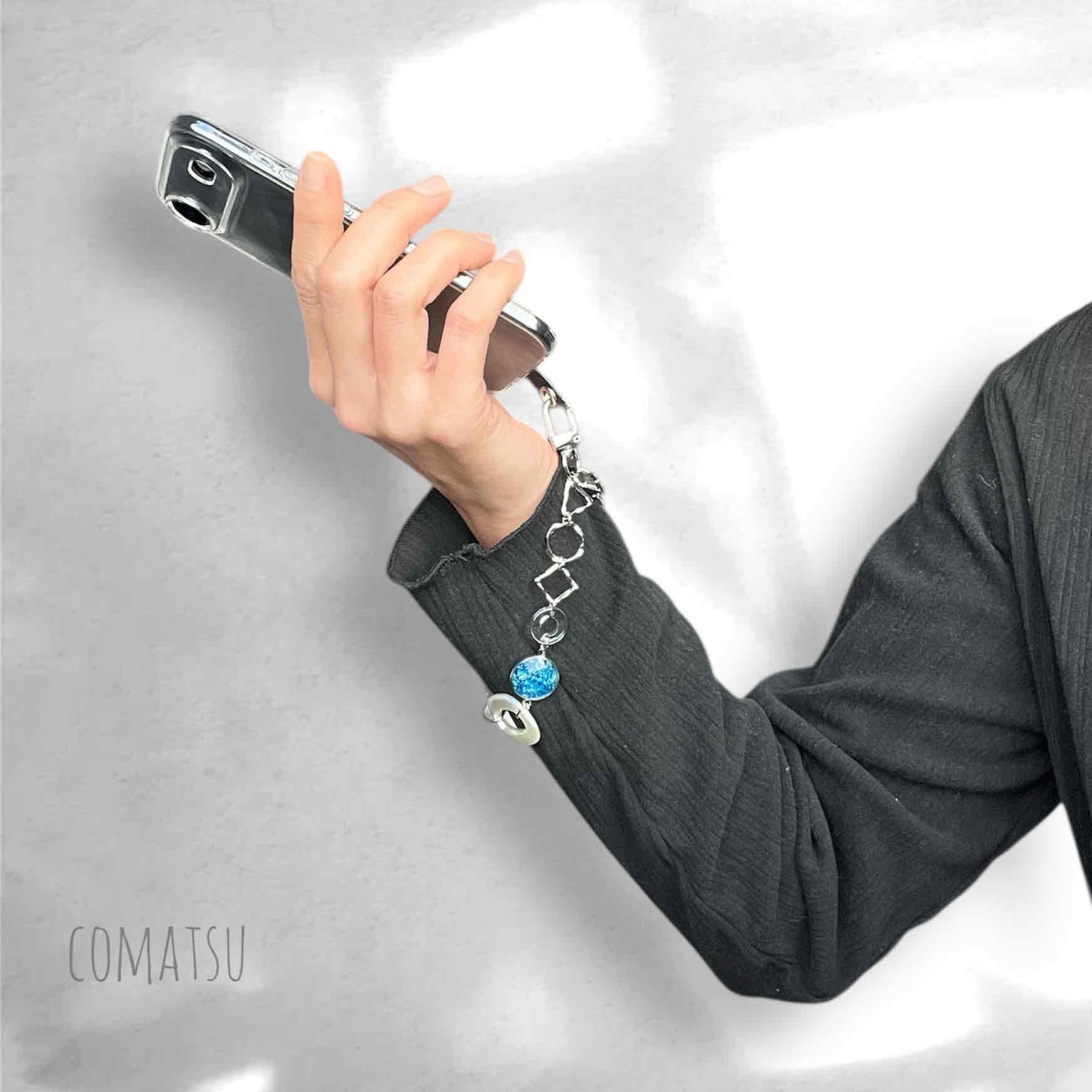 MODEsilver△〇☐ ハンドストラップ 落下防止スマホストラップ お洒落リストストラップ | 6枚目